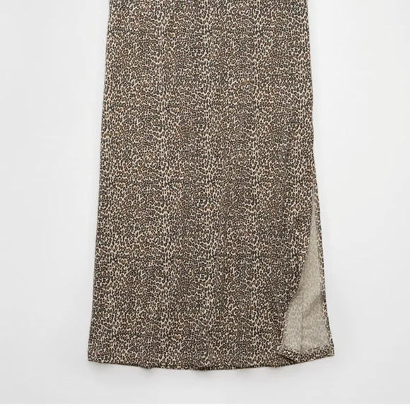 American Eagle Outfitters Leopard Print Maxi Pencil Skirt Casual - Picture 4 of 5